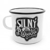 Smaltovaný hrnček SILNÝ Black
