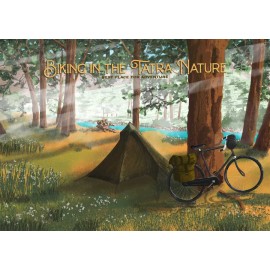 Retro Poster - Biking in the Tatra Nature